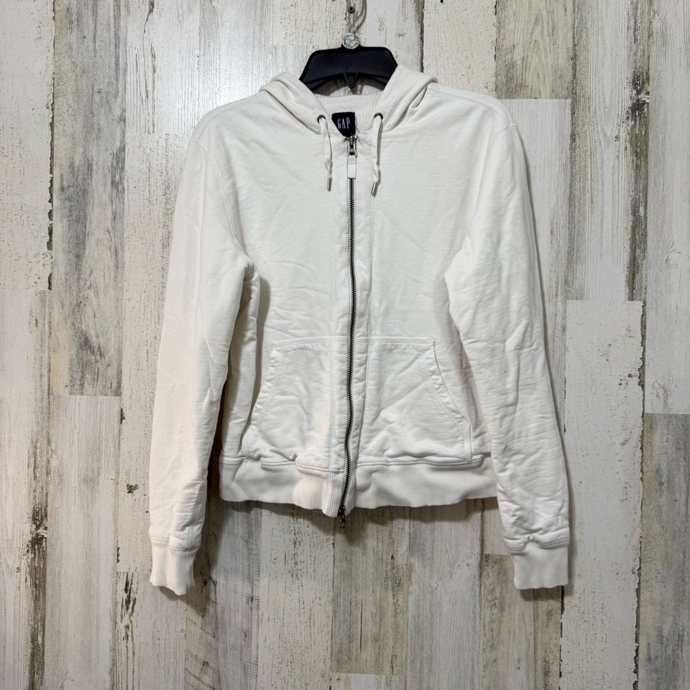 GAP Classic White Hoodie with Zip - Picture 1 of 10